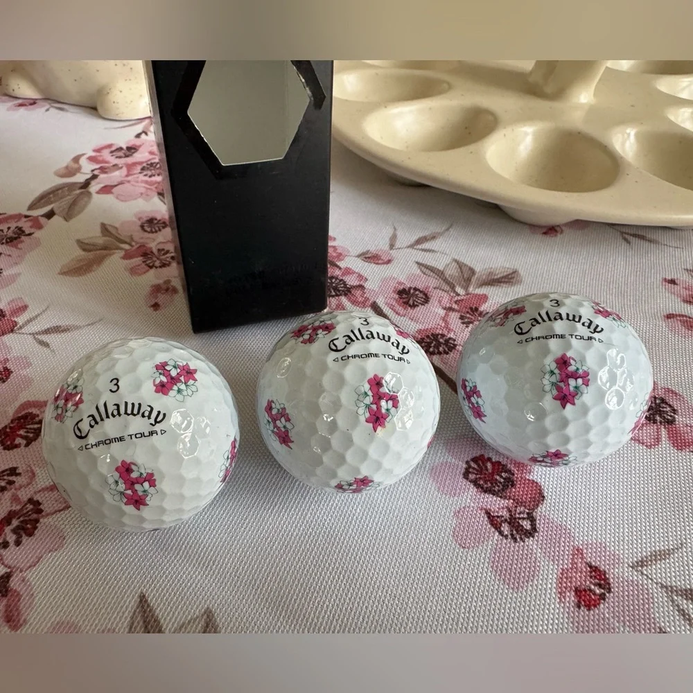 New! Authentic Callaway 3 Limited Edition Chrome Tour Golf Balls - Picture 2 of 3